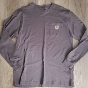 Gray long sleeve Carhartt shirt
